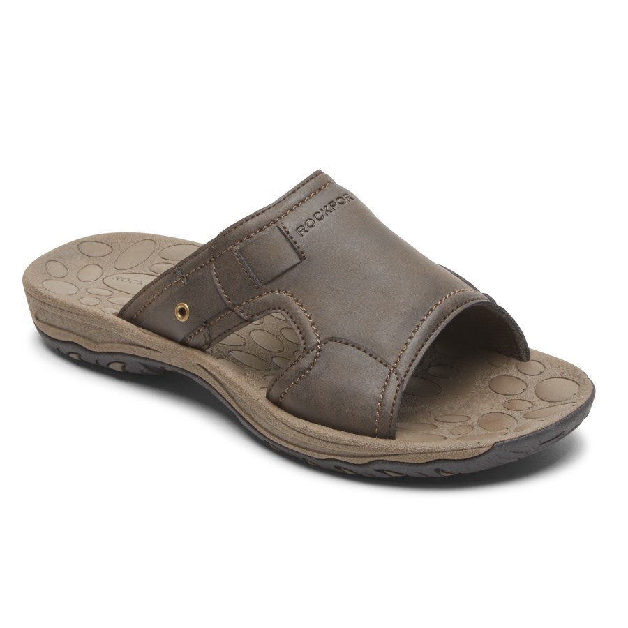 Rockport Hayes Badslippers Heren Bruin | NL09MO5I1