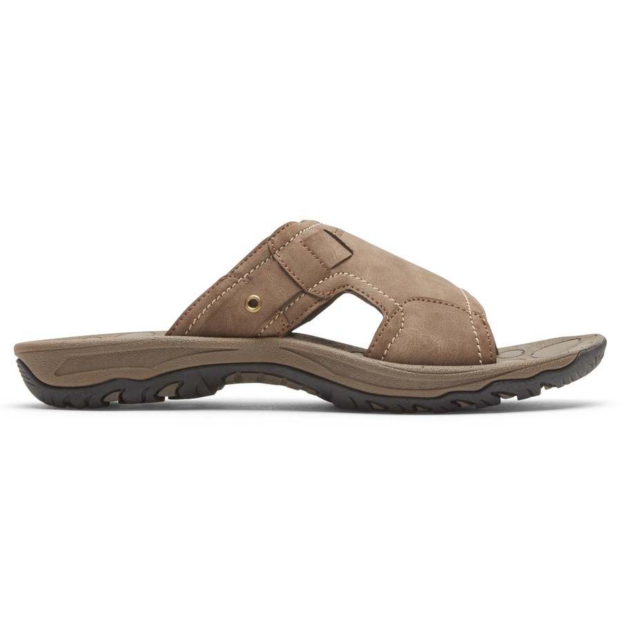 Rockport Hayes Badslippers Heren Bruin | NL7I510M6