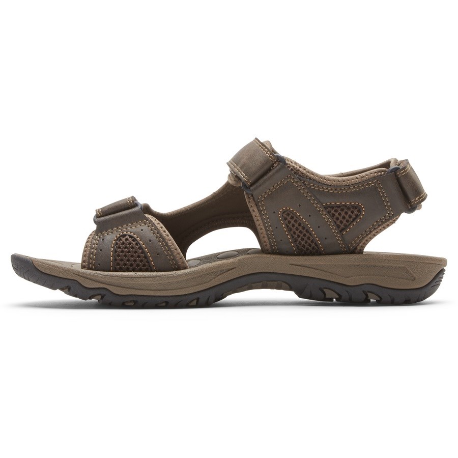 Rockport Hayes Quarter-Riemen Sandalen Heren Donkerbruin | NL1O5I206