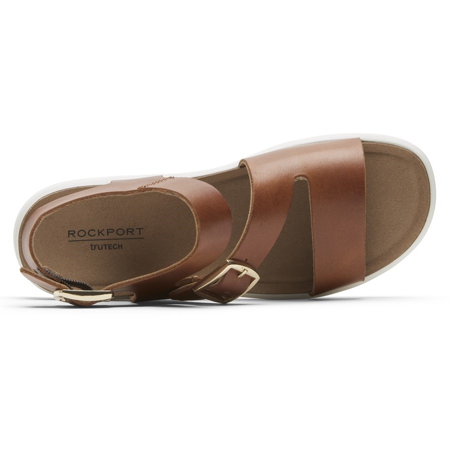 Rockport Kells Bay Asymmetrical Sandalen Dames Bruin | NL46I9O25