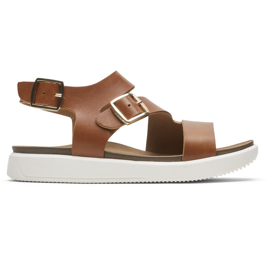 Rockport Kells Bay Asymmetrical Sandalen Dames Bruin | NL46I9O25