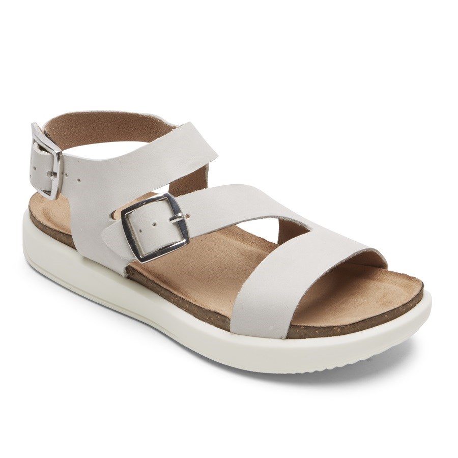 Rockport Kells Bay Asymmetrical Sandalen Dames Wit | NL69021I8