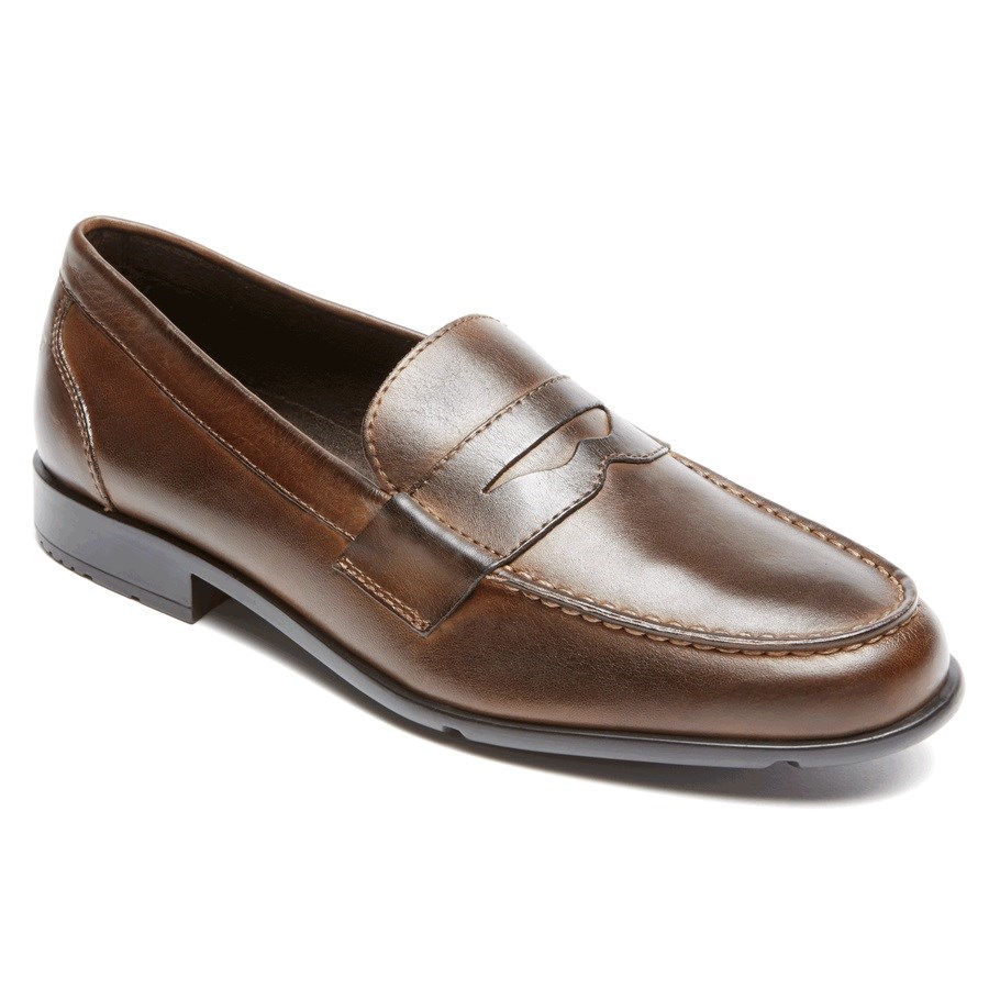 Rockport Klassieke Penny Loafers Heren Donkerbruin | NL20651M9