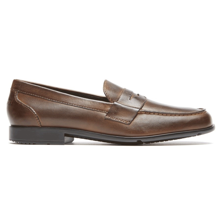 Rockport Klassieke Penny Loafers Heren Donkerbruin | NL20651M9