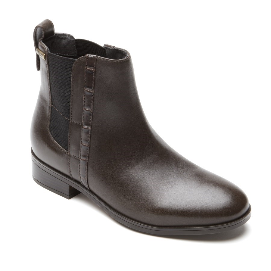 Rockport Larkyn Laarsjes Dames Koffie | NL1095IM6