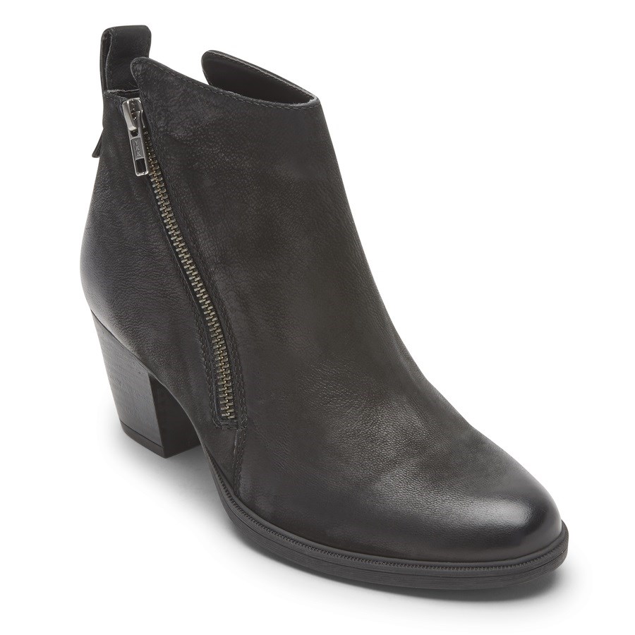 Rockport Maddie Zip Laarzen Dames Zwart | NL6O190M2