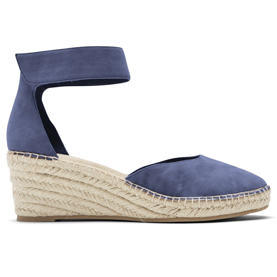 Rockport Marah Ankle Riemen Sleehak Sandalen Dames Blauw | NL3680O19