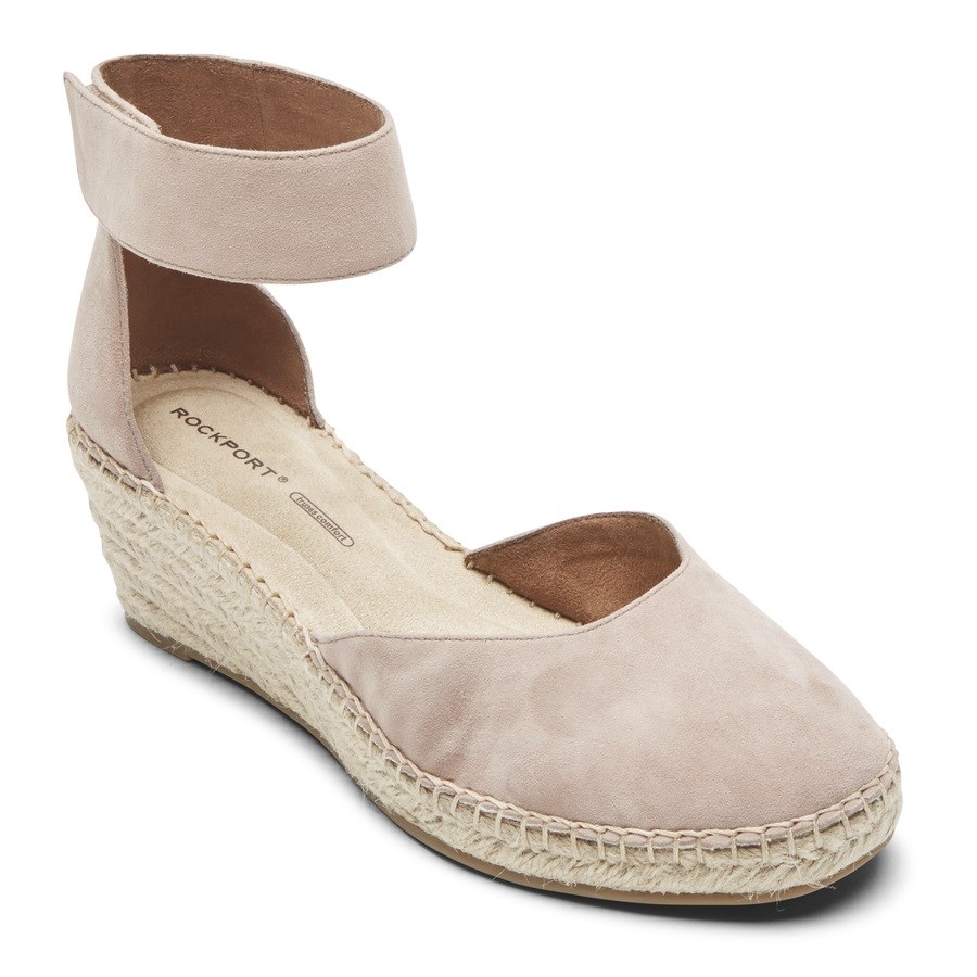 Rockport Marah Ankle Riemen Sleehak Sandalen Dames Beige | NL398162M