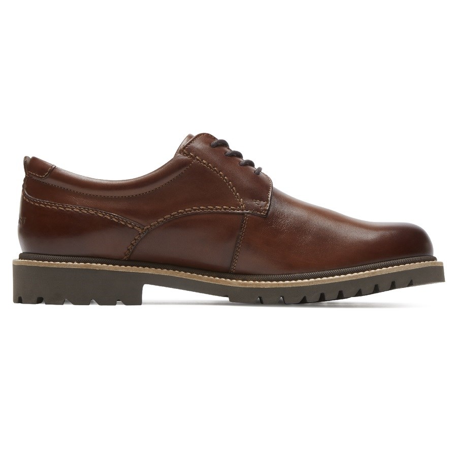 Rockport Marshall Plain Neus Oxford Schoenen Heren Donkerbruin | NL89105MI