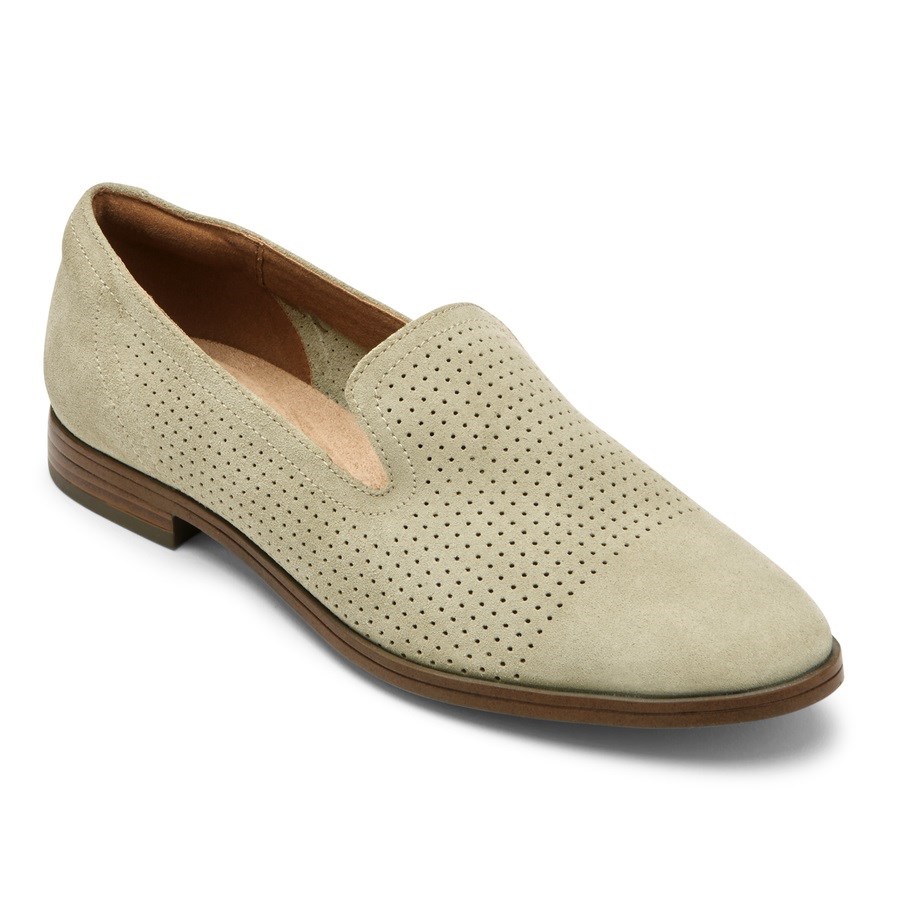 Rockport Perpetua Perforated Loafers Dames Lichtgroen | NL598IM12