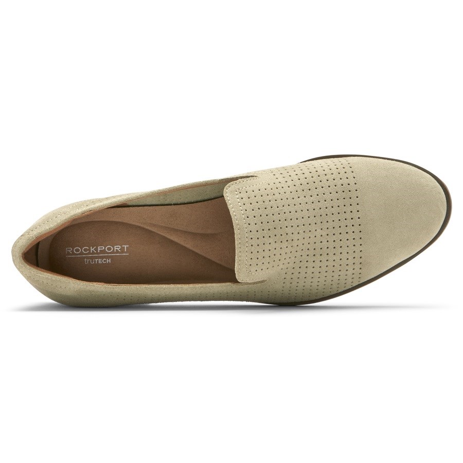 Rockport Perpetua Perforated Loafers Dames Lichtgroen | NL598IM12