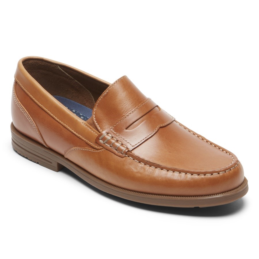 Rockport Preston Penny Loafers Heren Bruin | NL4698051