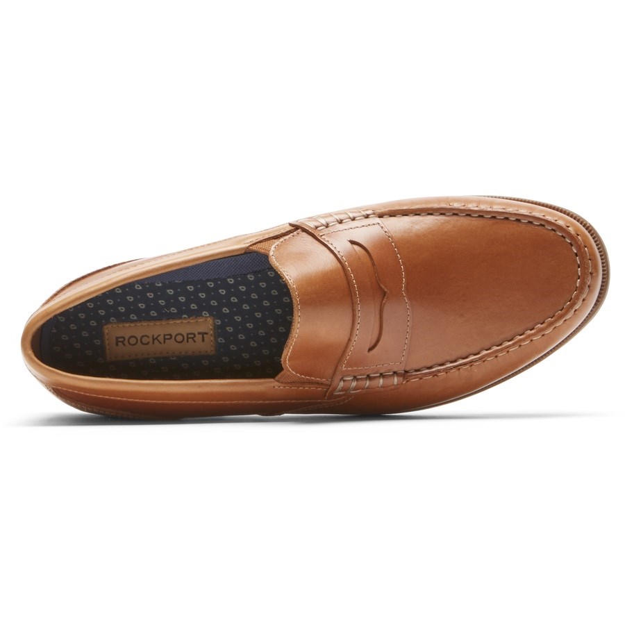 Rockport Preston Penny Loafers Heren Bruin | NL4698051