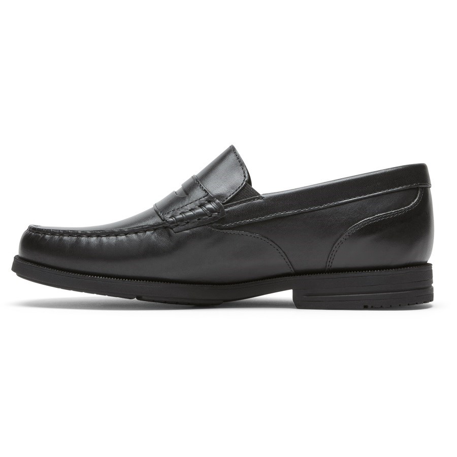 Rockport Preston Penny Loafers Heren Zwart | NL95M0O61