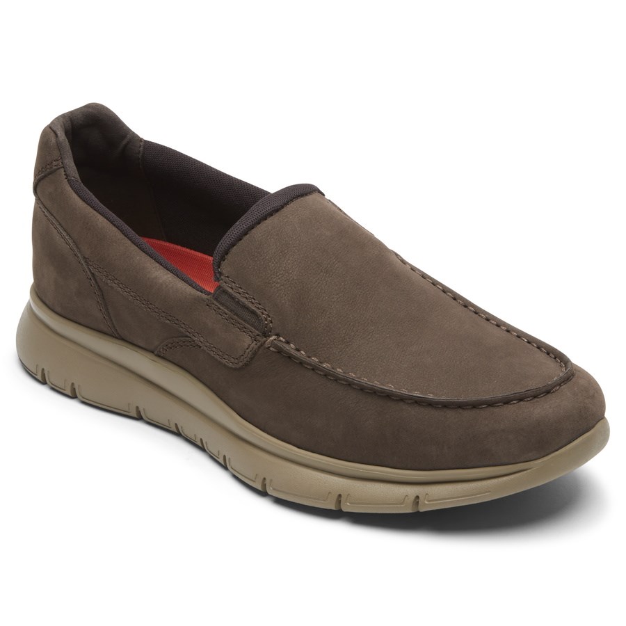 Rockport Primetime Moc Slip On Sneakers Heren Donkerbruin | NL2869I51