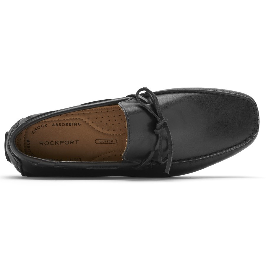 Rockport Rhyder Tie Loafers Heren Zwart | NL0925I6O