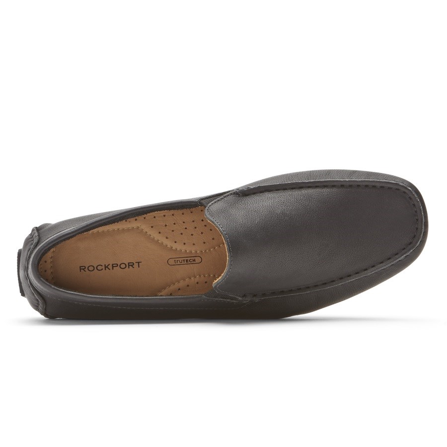 Rockport Rhyder Venetian Loafers Heren Zwart | NL9M6I081