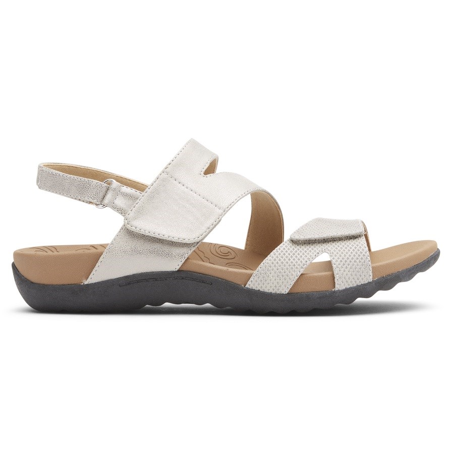 Rockport Ridge Adjustable Asymmetrical Sandalen Dames Wit | NL6M8OI51