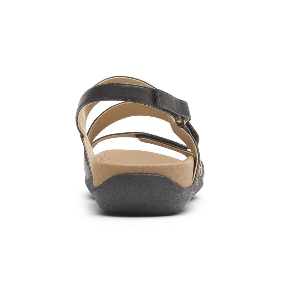 Rockport Ridge Adjustable Asymmetrical Sandalen Dames Zwart | NL86O125M