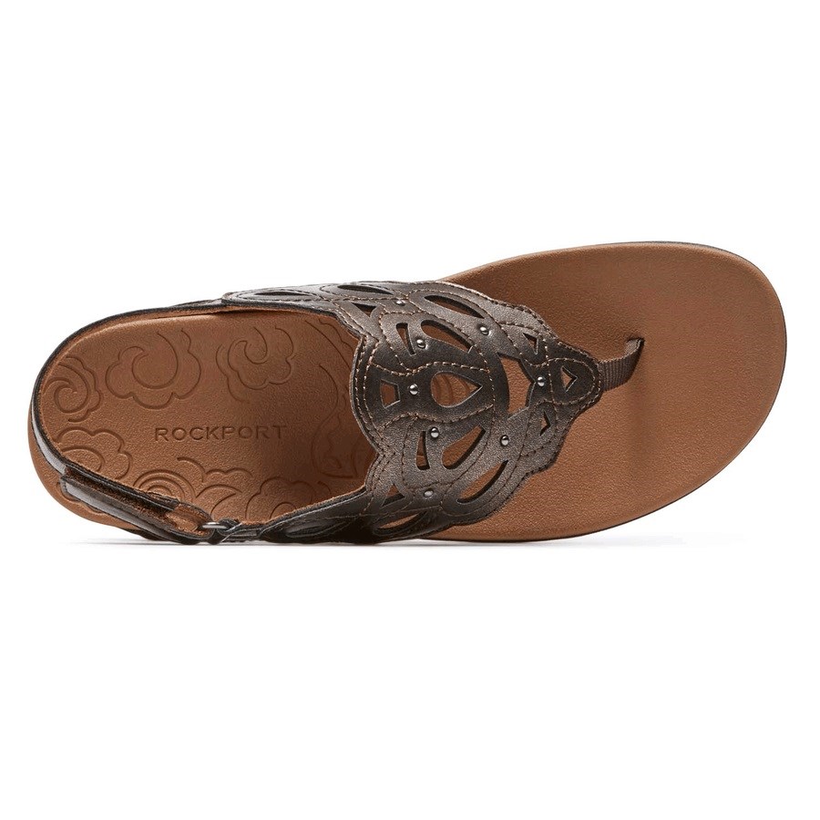 Rockport Ridge Sling Sandalen Dames Goud | NL0986OMI