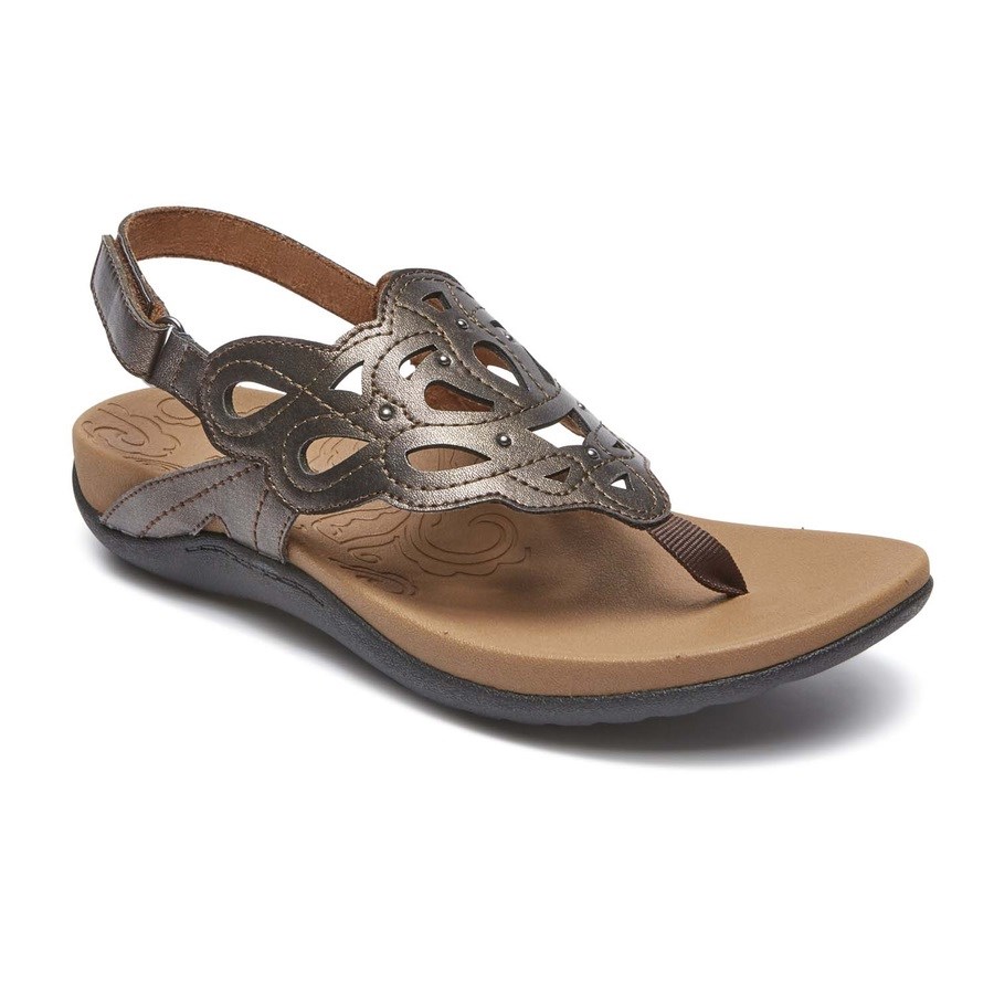 Rockport Ridge Sling Sandalen Dames Goud | NL0986OMI