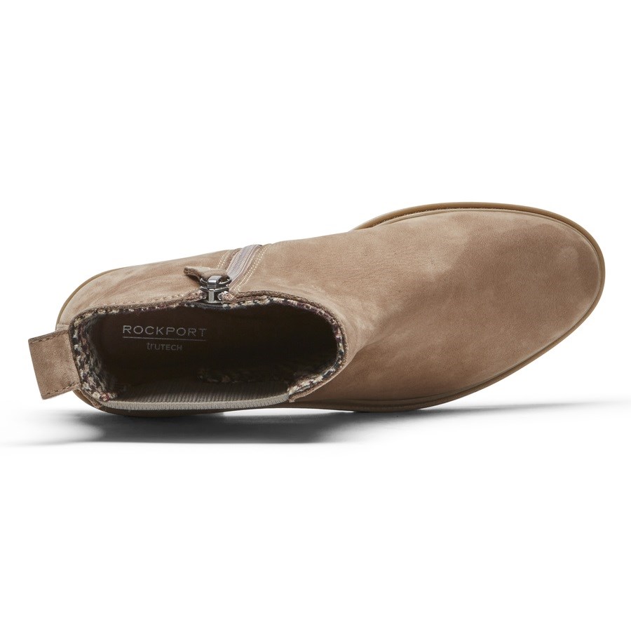 Rockport Ryleigh Waterdichte Laarsjes Dames Lichtbruin | NL0MI169O