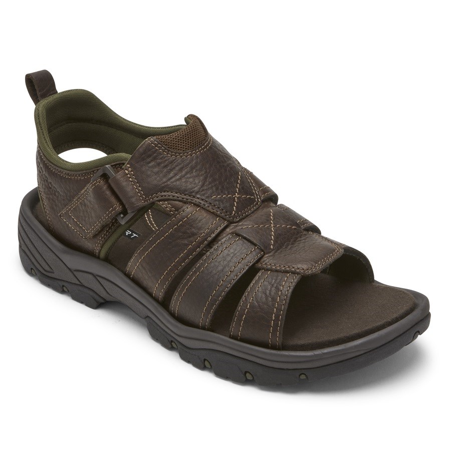 Rockport Springboro Rocklake Fisherman Sandalen Heren Chocola | NL4I8O962