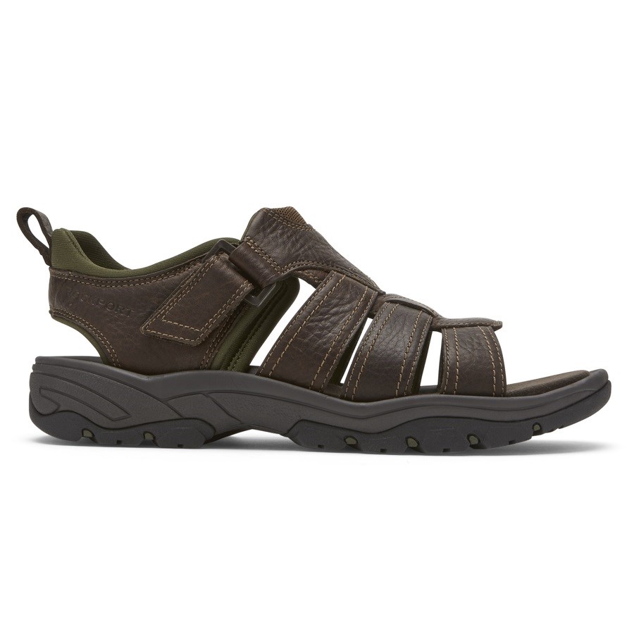 Rockport Springboro Rocklake Fisherman Sandalen Heren Chocola | NL4I8O962