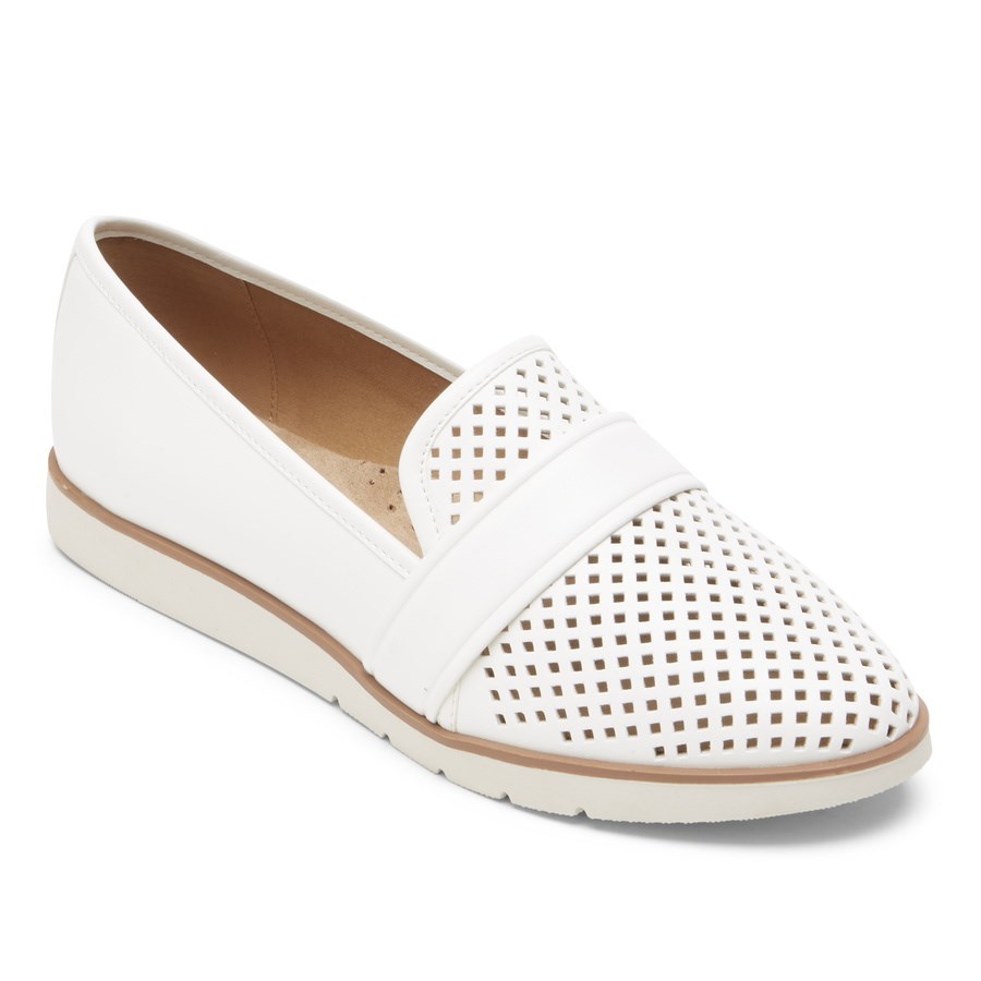 Rockport Stacie Perforated Loafers Dames Wit | NL950826I