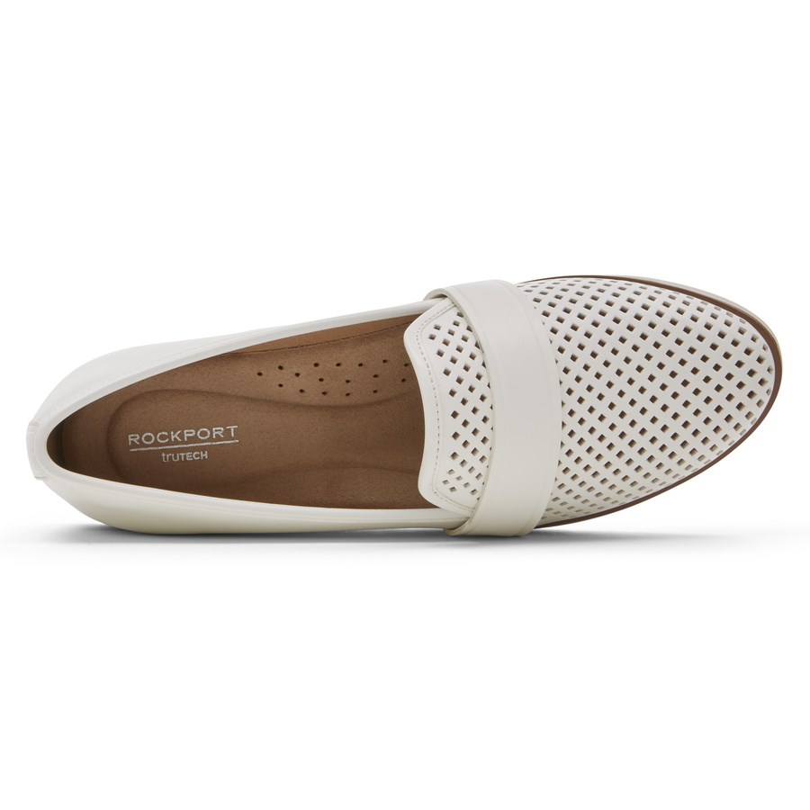 Rockport Stacie Perforated Loafers Dames Wit | NL950826I