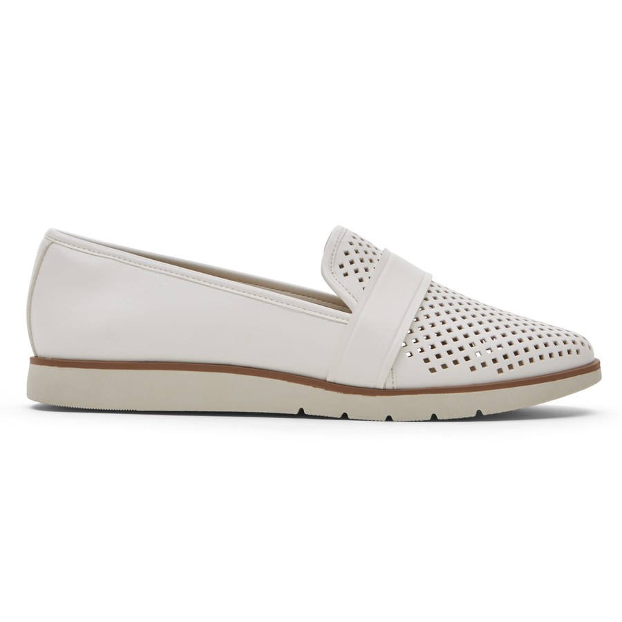 Rockport Stacie Perforated Loafers Dames Wit | NL950826I