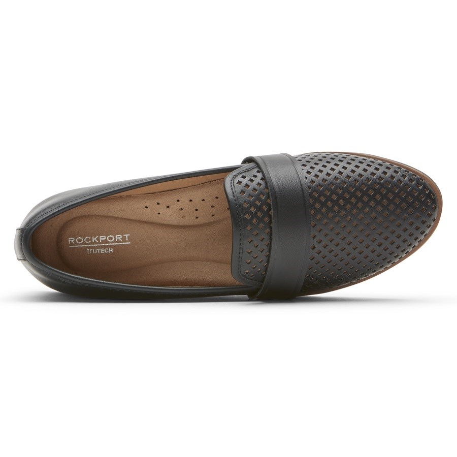 Rockport Stacie Perforated Loafers Dames Zwart | NL965081M