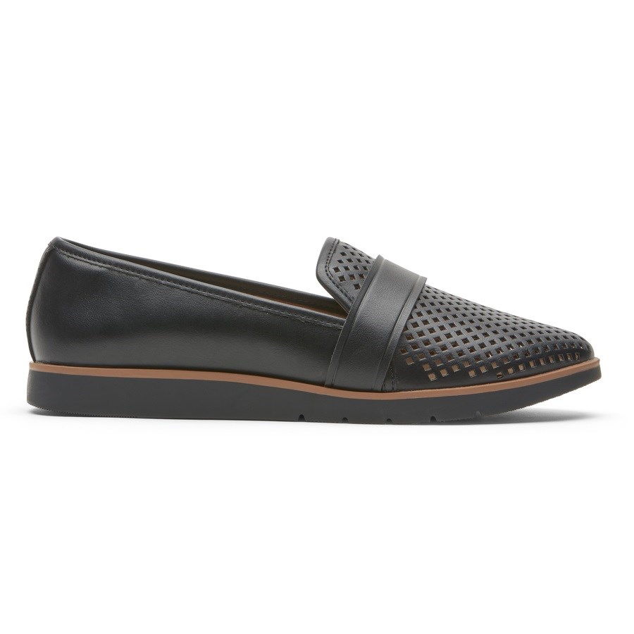 Rockport Stacie Perforated Loafers Dames Zwart | NL965081M