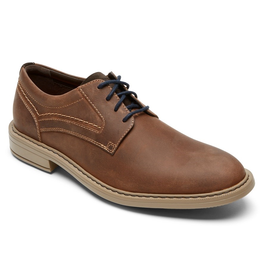 Rockport Tanner Plain Neus Oxford Schoenen Heren Donkerbruin | NL46O2081