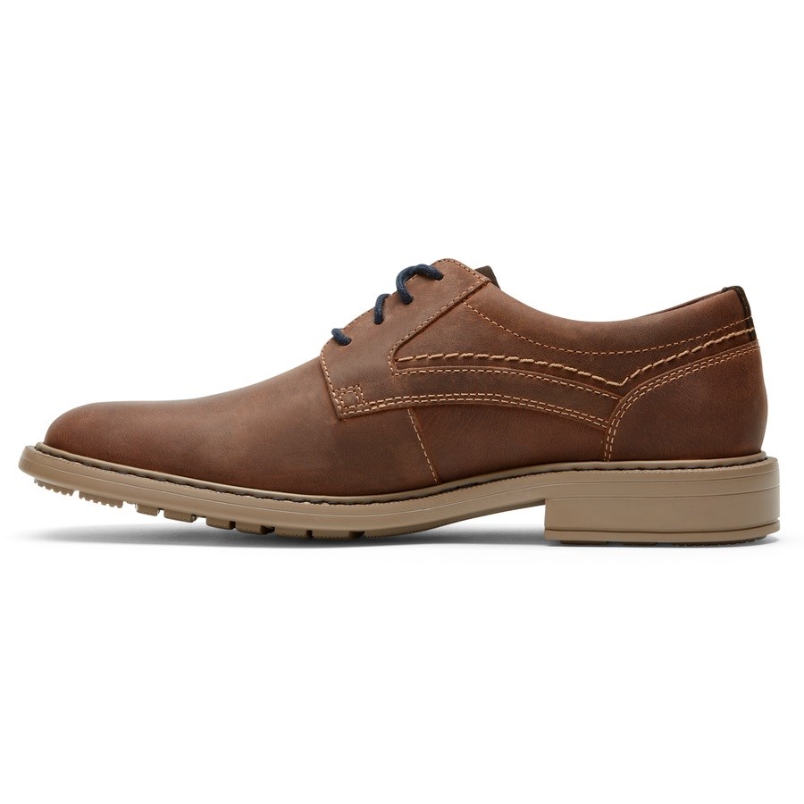 Rockport Tanner Plain Neus Oxford Schoenen Heren Donkerbruin | NL46O2081