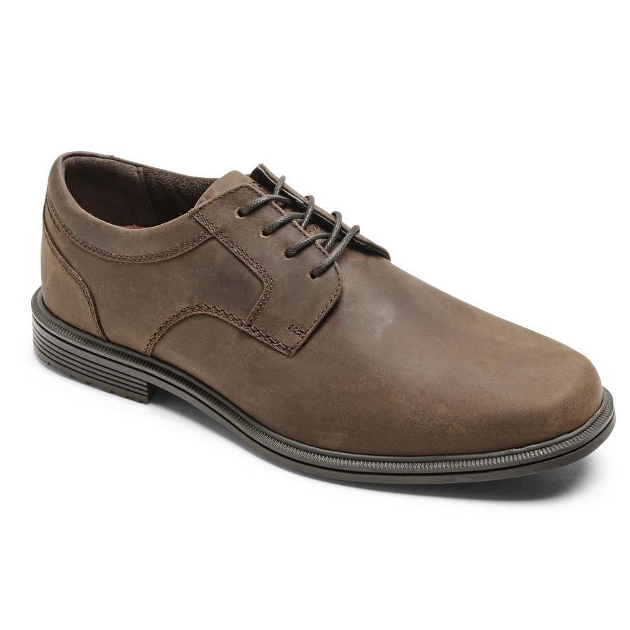 Rockport Taylor Plain Neus Waterdichte Oxford Schoenen Heren Donkerbruin | NL4085961