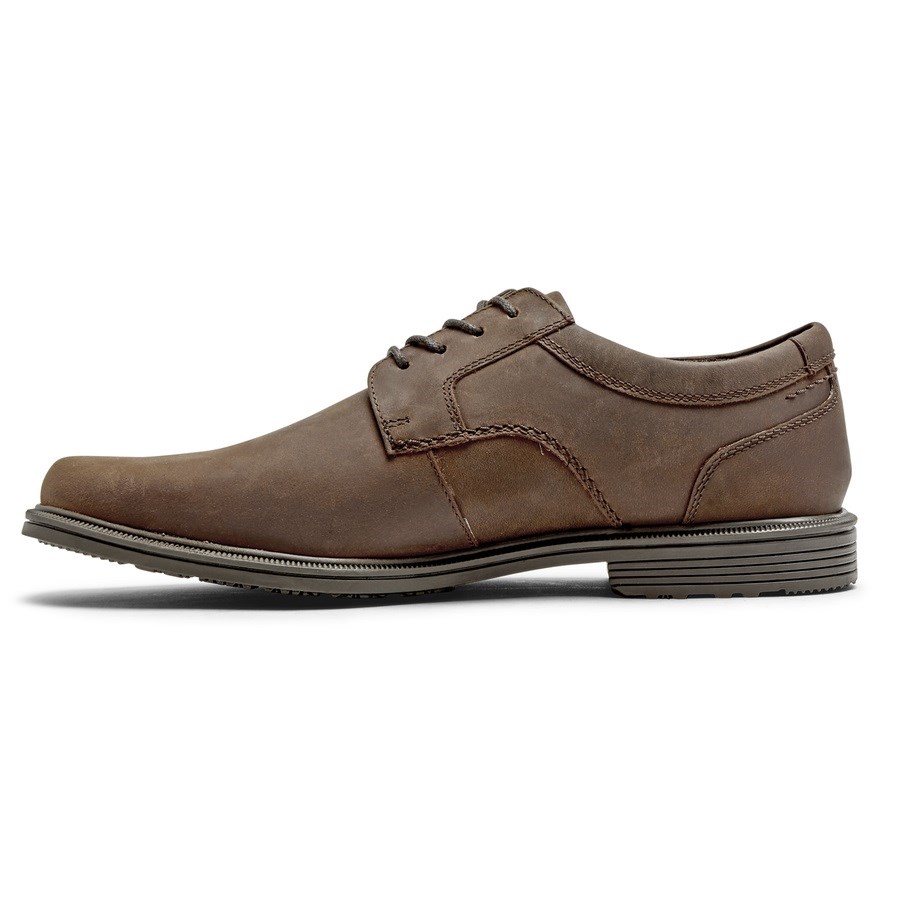 Rockport Taylor Plain Neus Waterdichte Oxford Schoenen Heren Donkerbruin | NL4085961