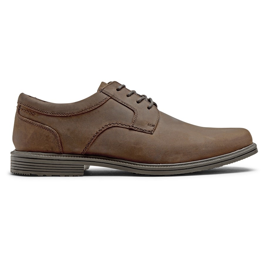 Rockport Taylor Plain Neus Waterdichte Oxford Schoenen Heren Donkerbruin | NL4085961