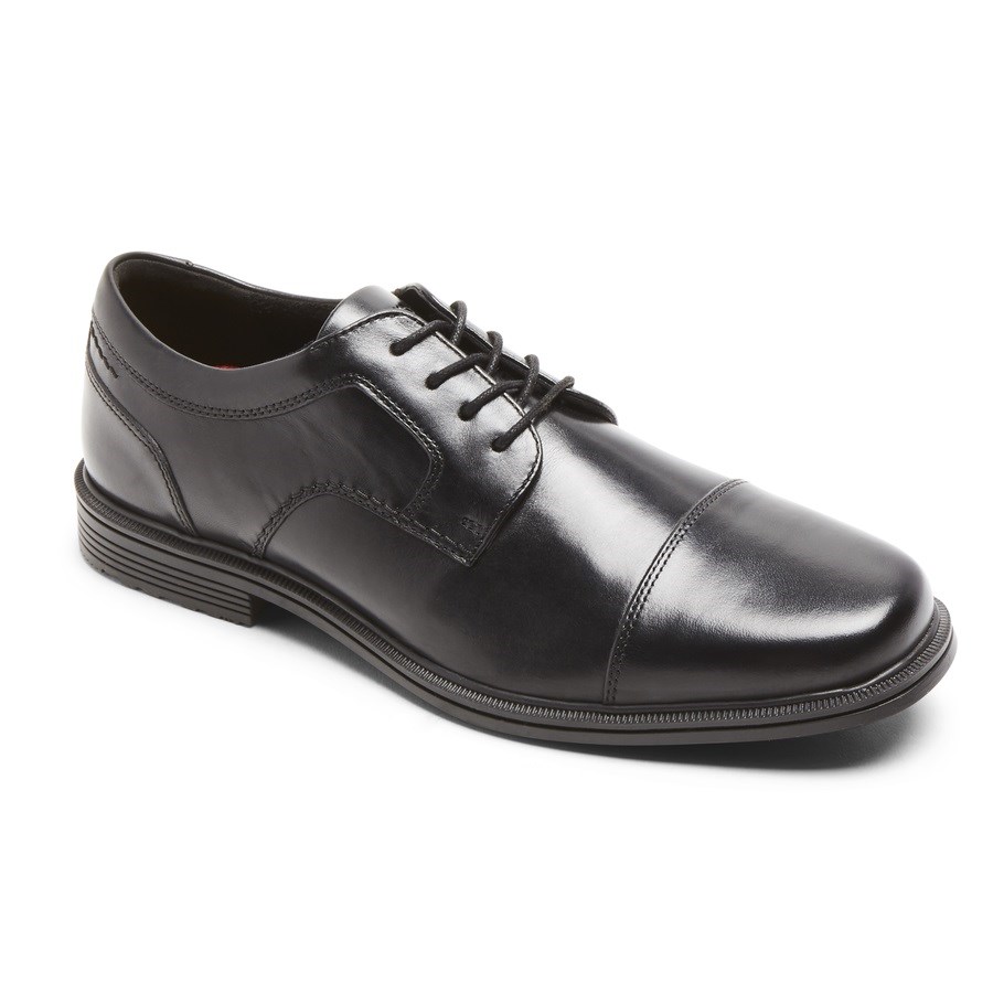 Rockport Taylor Waterdichte Cap Neus Oxford Schoenen Heren Zwart | NL960O852