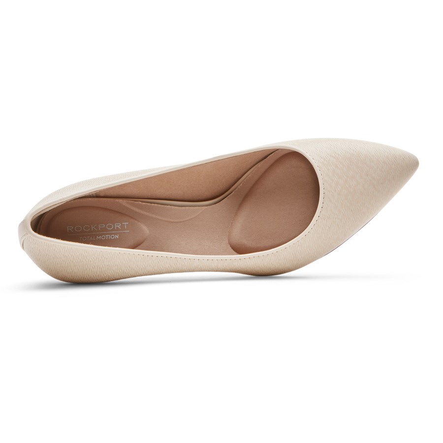 Rockport Total Motion 75mm Pointet Neus Hakken Dames Beige | NL7160I8M