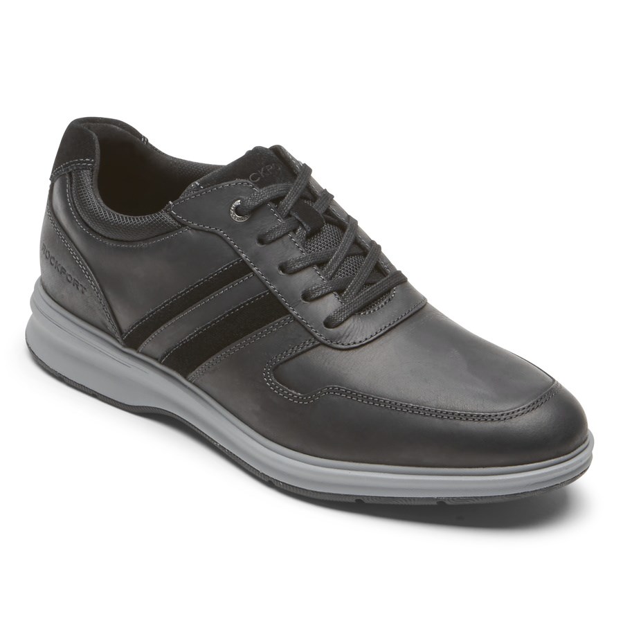 Rockport Total Motion City Oxford Sneakers Heren Zwart | NL268M0I1