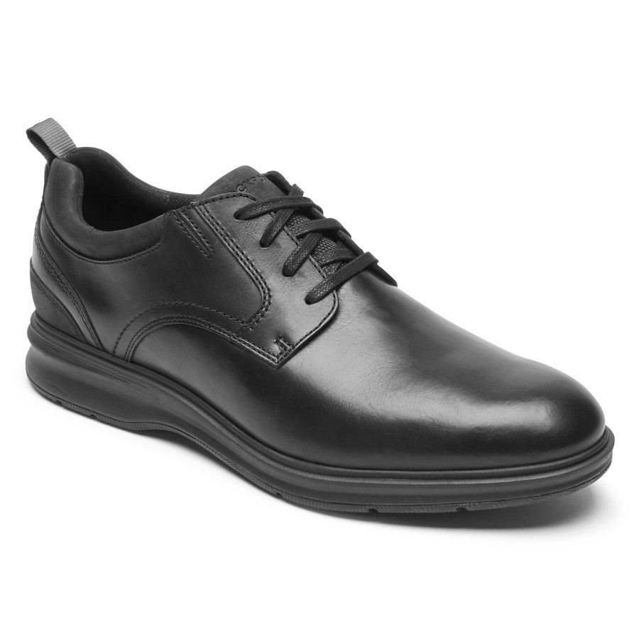 Rockport Total Motion City Plain Neus Oxford Schoenen Heren Zwart | NL428I105