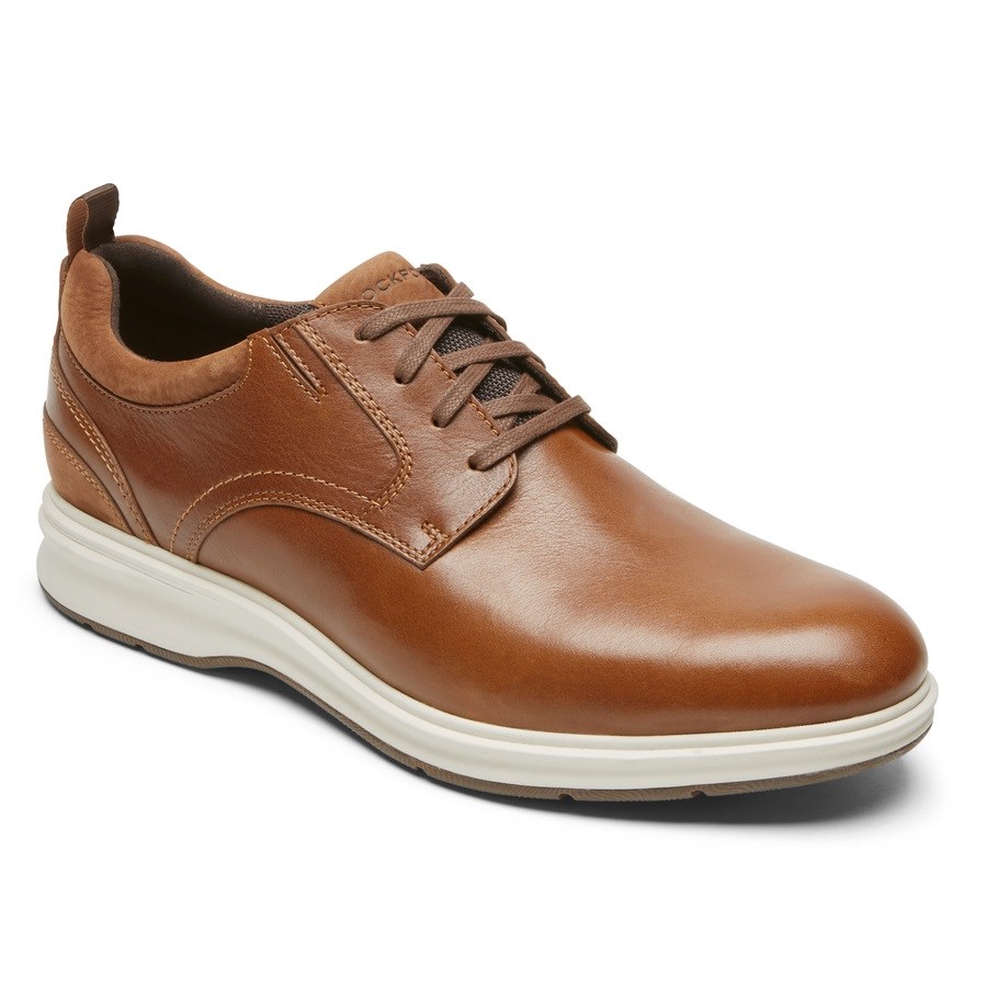 Rockport Total Motion City Plain Neus Oxford Schoenen Heren Bruin | NL5968OI0