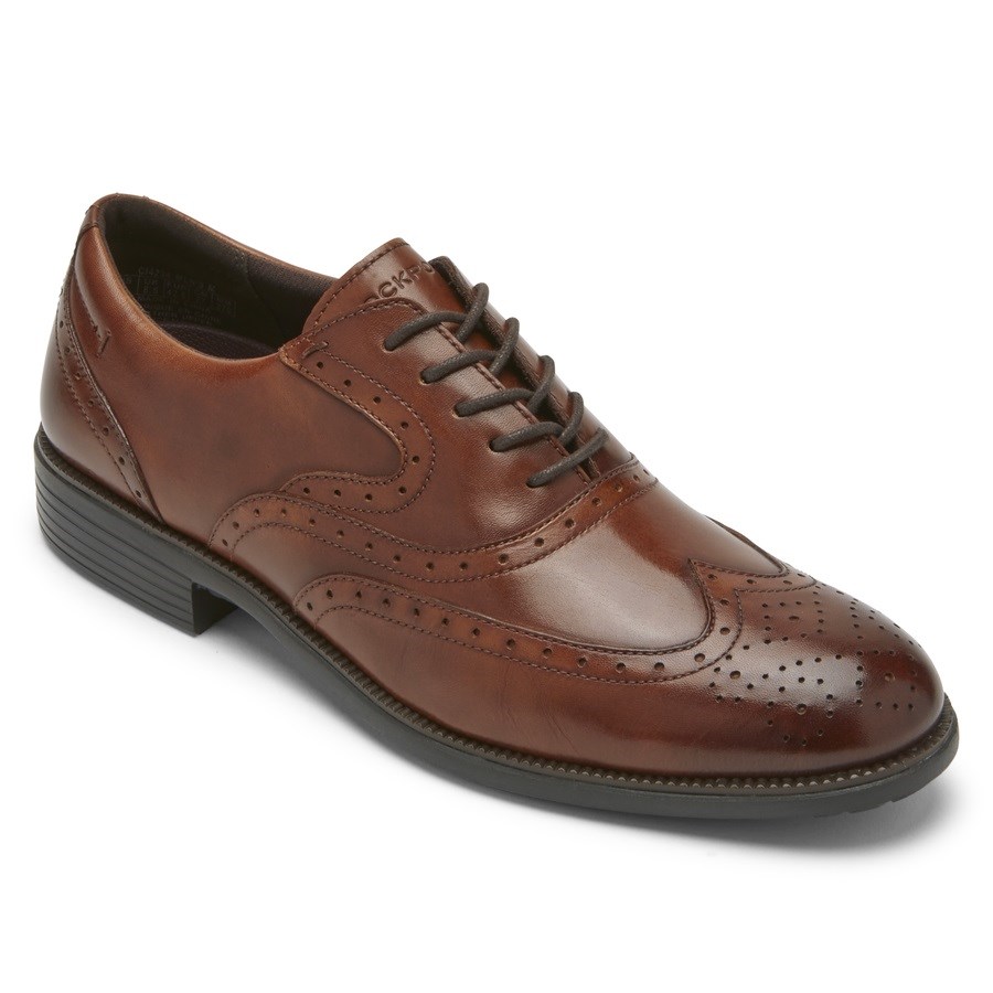 Rockport Total Motion DresSport Wingtip Oxford Schoenen Heren Donkerbruin | NL5O109I6