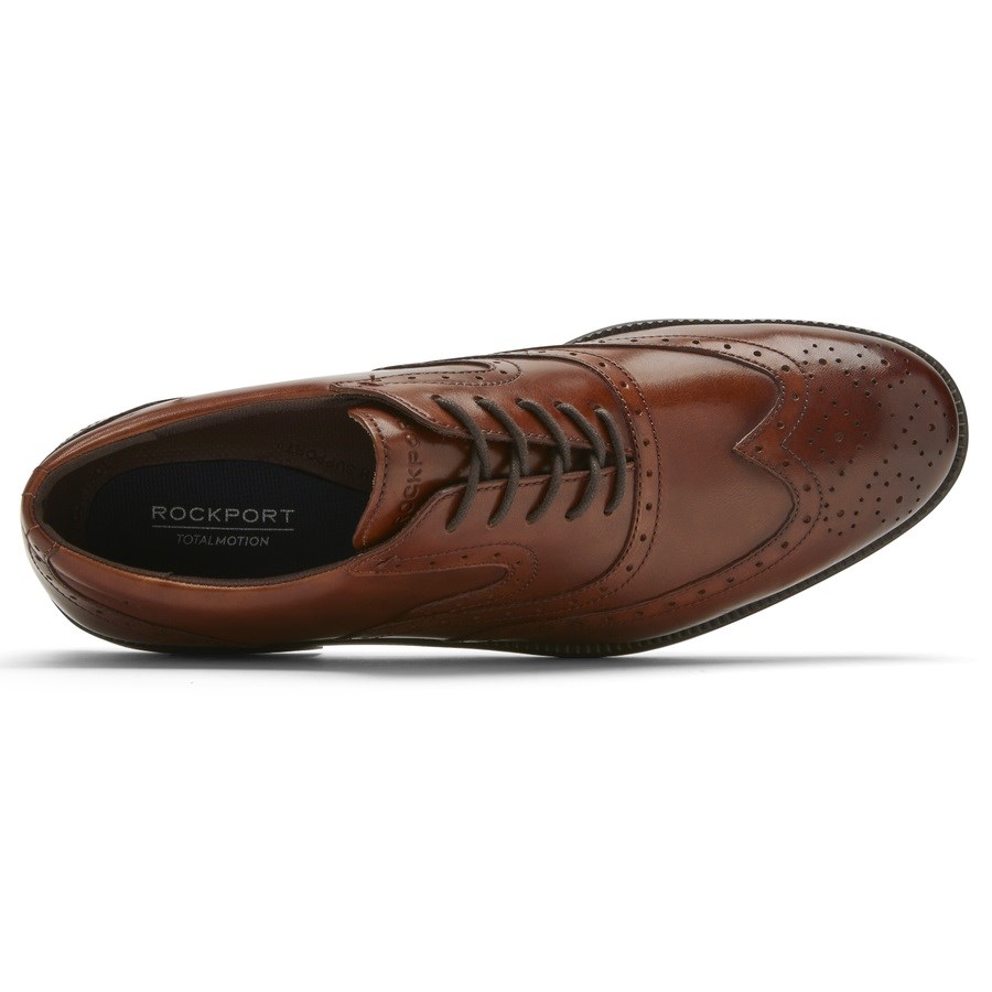 Rockport Total Motion DresSport Wingtip Oxford Schoenen Heren Donkerbruin | NL5O109I6