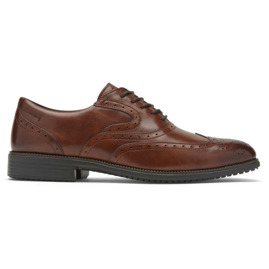 Rockport Total Motion DresSport Wingtip Oxford Schoenen Heren Donkerbruin | NL5O109I6