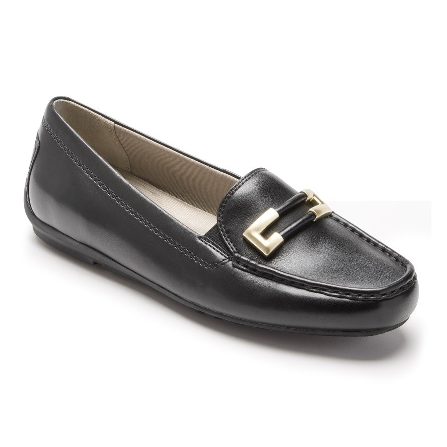 Rockport Total Motion Driver Ornament Loafers Dames Zwart | NL860MOI1