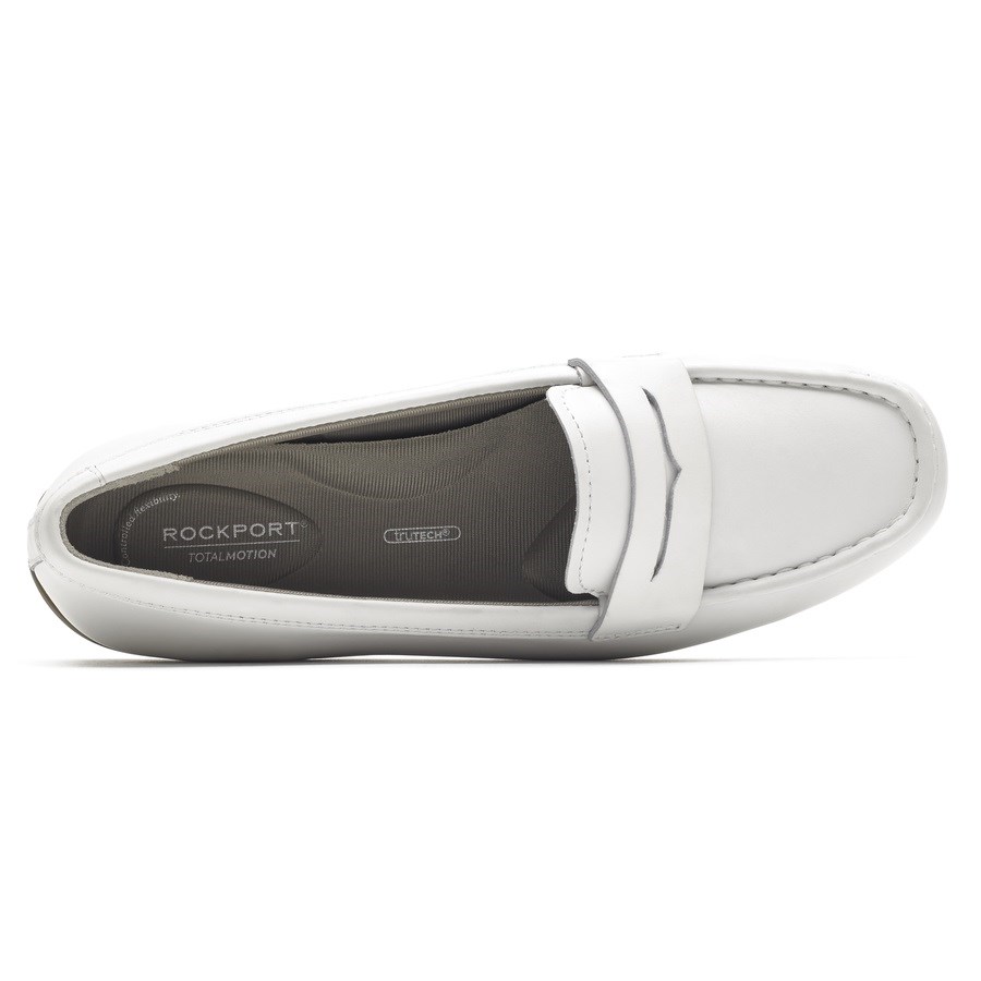 Rockport Total Motion Driver Penny Loafers Dames Wit | NL06512OI