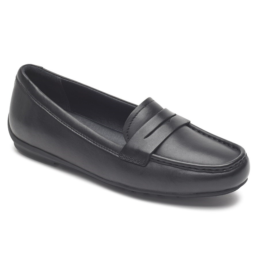 Rockport Total Motion Driver Penny Loafers Dames Zwart | NL1M0I592