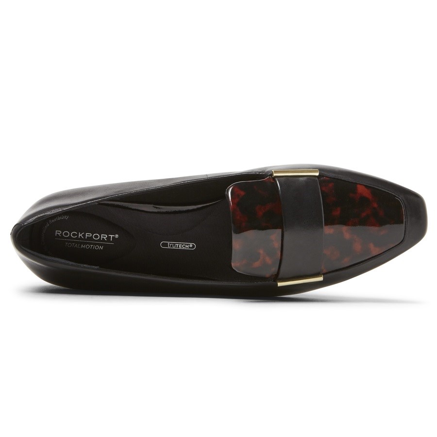 Rockport Total Motion Laylani Metal Accent Loafers Dames Zwart | NL41598IO